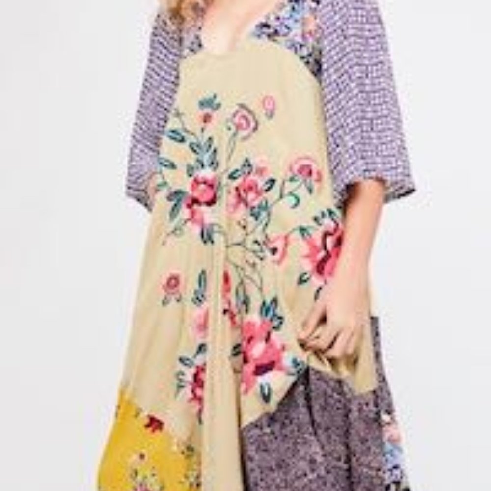 Free People River Market Midi Dress